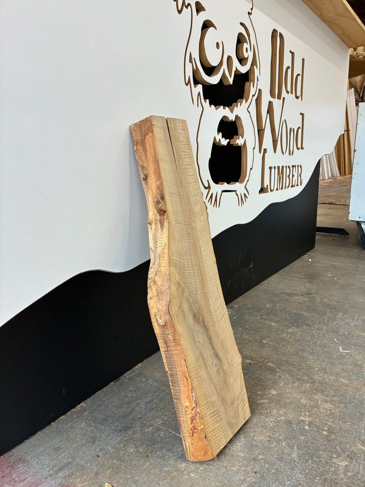 Highly Figured Florida Crepe Myrtle Live Edge Board – 23" x 7" x 1¾"